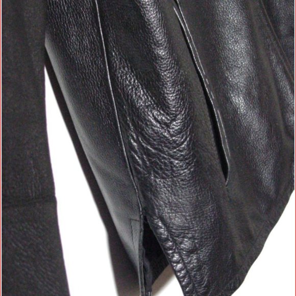 Vtg Wilson's M Julian Thinsulate  Zip Lined Black Leather Jacket Sz L - Picture 8 of 9